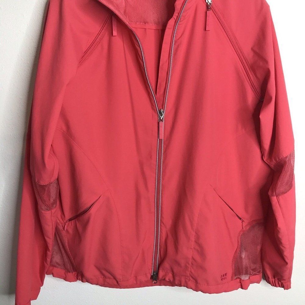 BNW Bianca Nygard Weekend Womens Convertible Lightweight Jacket Pink Zip Large - Picture 3 of 12